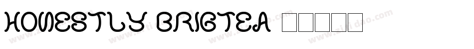 Honestly Brigtea字体转换